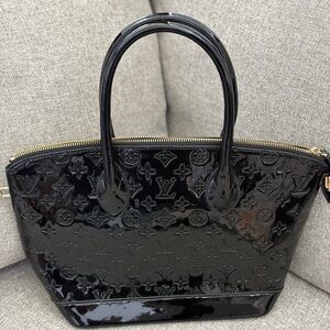 Black Patent Leather Handbag